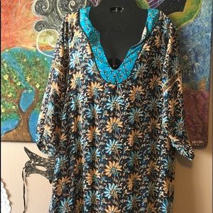 TALANI SiLK MINI BOHO DRESS SIZE SMALL